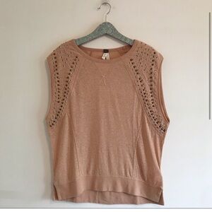 We The Free Shooting Stars Muscle Tee Tan